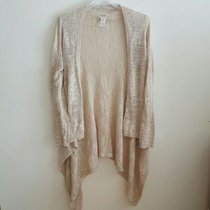Cream colored cardigan WORN ONCE